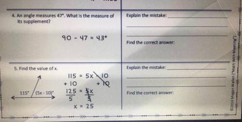 EXPLAIN THE MISTAKE

FIND THE CORRECT ANSWER
SOMEONE PLEASE HELP ME ILL GIVE YOU BRAINLIST ANSWER!