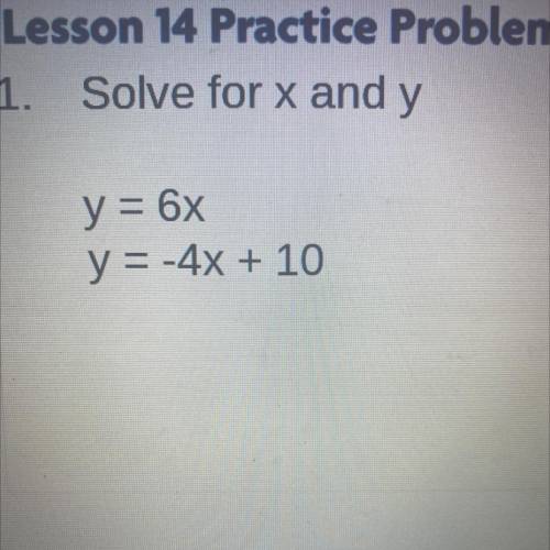 How do you solve this equation with substitution, I was absent for school today and wasn’t able to