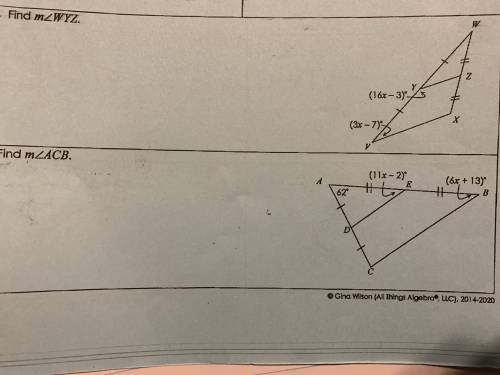Help with 14) and 15) on geometry unit 5 relationships in triangles homework 1 triangle mid segment