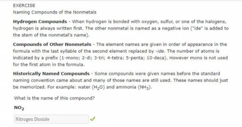 Naming Compounds of the Nonmetals

Hydrogen Compounds When hydrogen is bonded with oxygen, sulfur,