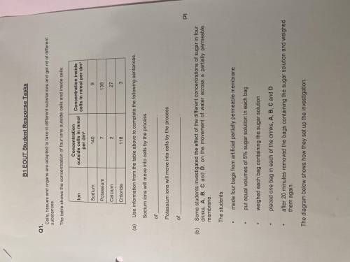 can someone help me complete this? i don’t understand any of it other than Q2. A) ii) (the results