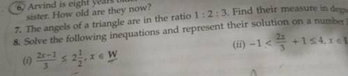 can some one please do number 8 question 2? pleaseee the awnsers on the back is {-2,-1,0,1,2,3,4} T