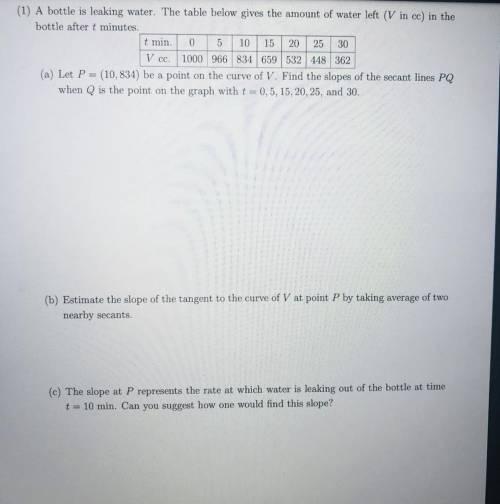 This is for calculus and it’s worth 40 points

Please if anyone can solve each part and show the w