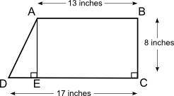 What is the area of Figure ABCD?

A trapezoid ABCD is drawn with length of parallel sides AB and CD