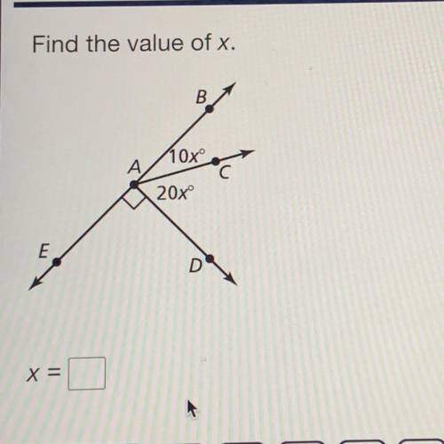BIG IDEAS MATH
#9
i
Find the value of x.
110x²
А.
20x
X =
