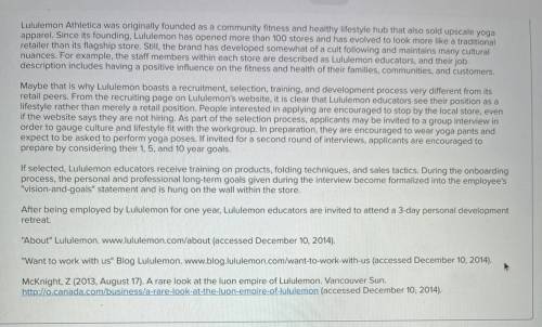 The Lululemon website describes the employment experience at Lululemon as a company where dreams c