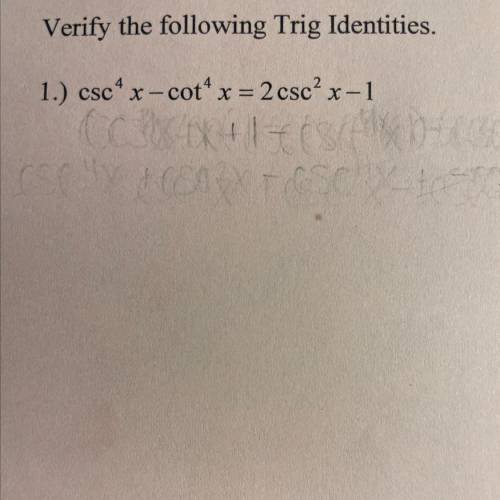 How do I verify the trig identity?