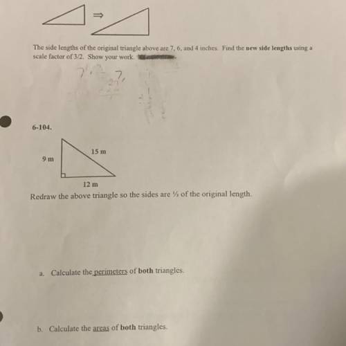 Pls help
With the second one 
A and B and the triangle