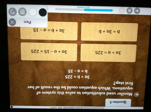 Solving systems of linear equations algebraically iready level h