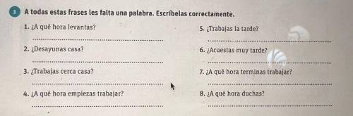 Help me please with Spanish