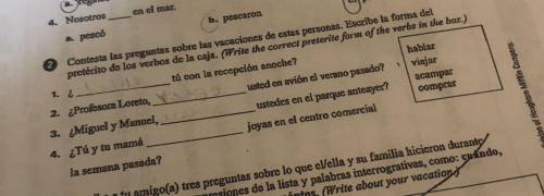 SPANISH SPEAKERS ONLY pls help me rewrite the forms for the verbs