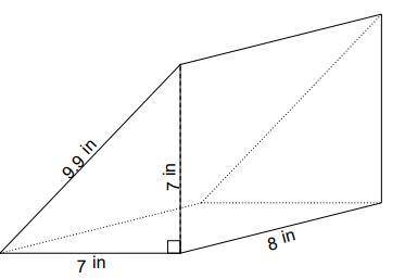 What is the total surface area of the prism?