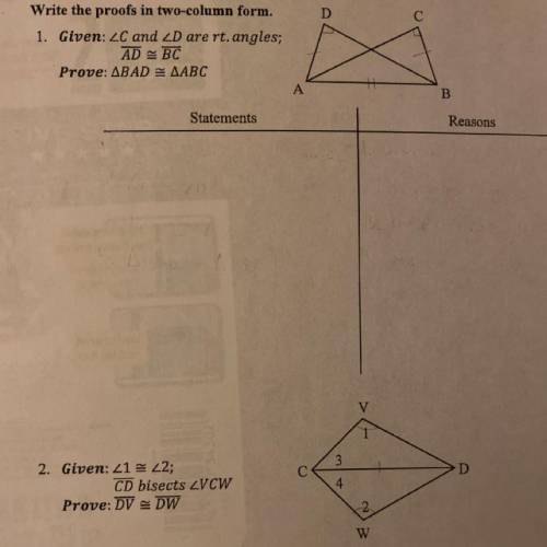 Can someone help me with these geometry proofs i’m so confused