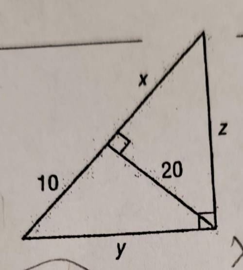 Please help i dont understand these and i need helpuse geometric mean to findx=y=z=