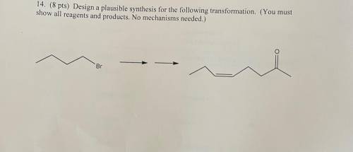 Please help me design a plausible synthesis for following transformation in the image