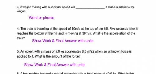 Need Help With These Science Problem(s)