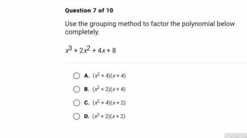 Use the grouping method to factor the polynomial below completely