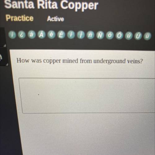 How was copper mined from underground veins?