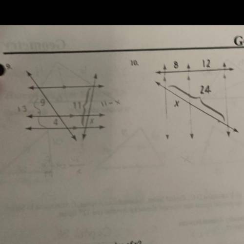 9 & 10 geometry questions explanation would be helpful!