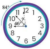 HELP ASAP

The minute hand of this clock is shown in two positions. The minute hand first forms a