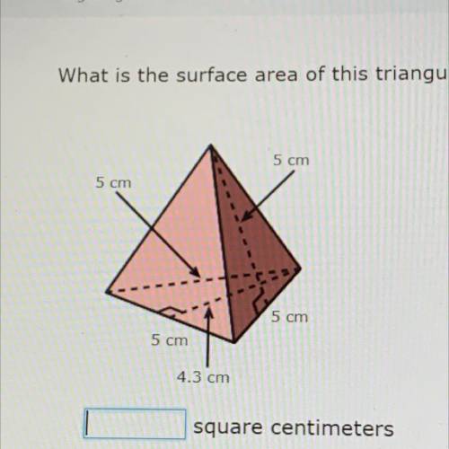 PLS HELPPP!!! What is the surface area of this triangular pyramid?