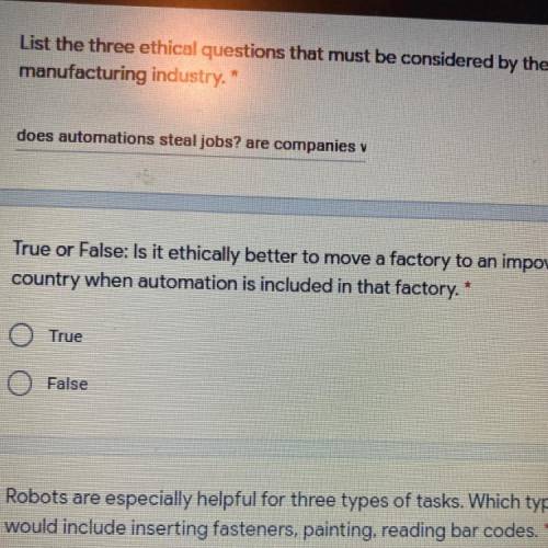 Is it ethically better to move a factory to an impoverished country when automation is included in